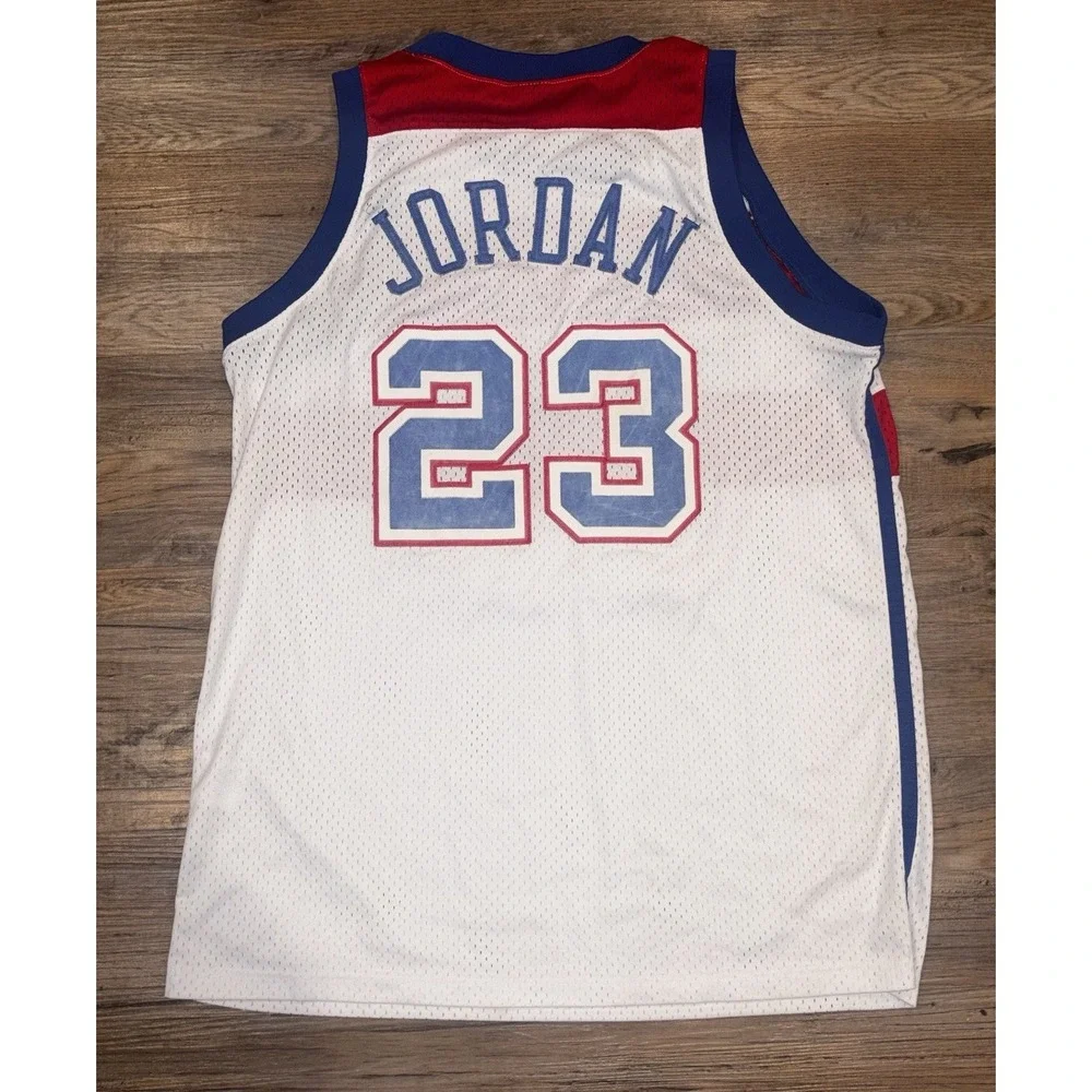 VTG Michael Jordan NIKE Washington Bullets NBA basketball Stitched 23 Jersey Y2K